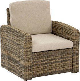 DEOKORK Ratanová zostava SANTORINI pre 5 osôb (hnedá)