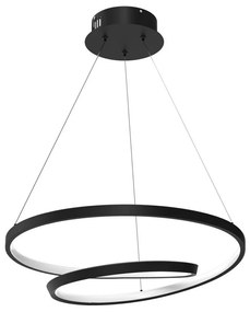 Milagro LED Luster na lanku LUCERNO LED/48W/230V čierna MI1959