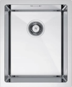 Erga HD, 1-komorový oceľový drez 370x450x210 mm, oceľová, ERG-MLS-HD3745