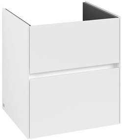 VILLEROY &amp; BOCH Collaro závesná skrinka pod umývadlo, 2 zásuvky, 561 x 480 x 610 mm, White Matt, C14200MS