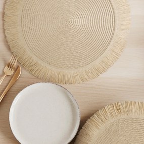 SADA 6KS PRESTIERANIE NA STÔL BOHO 1 (FI) 38 CM BÉŽOVÁ