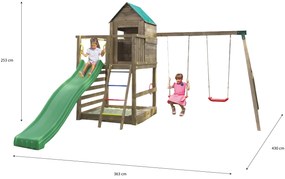 Marimex | Detské ihrisko Marimex Play Basic 007 + zelená šmykľavka | 11640446