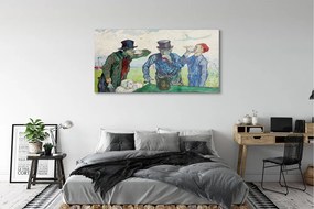 Obraz plexi Umenie muži stretnutie 140x70 cm