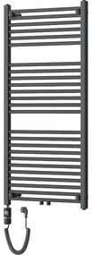 Mexen Mars, elektrické vykurovacie teleso 1200 x 600 mm, 600 W, antracitová, W110-1200-600-2600-66