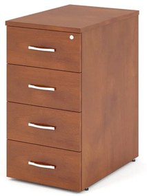 Kontajner Impress 4-zásuvkový - k stolu Impress (76 cm), tmavý orech
