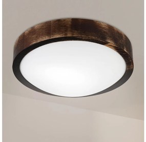 Brilagi - Stropné svietidlo CARVALHO SLIM SMOKEY 1xE27/60W/230V, dubové, priemer 27,5 cm