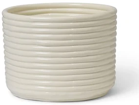 Ferm Living Obal na kvetináč Corduroy Off White