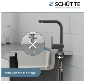 Schütte Kuchynská batéria London s výsuvnou sprchou (grafit)  (100335807)