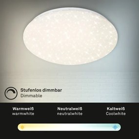 Brilo - LED Stmievateľné stropné svietidlo STARRY SKY LED/22W/230V 3000-6000K + DO