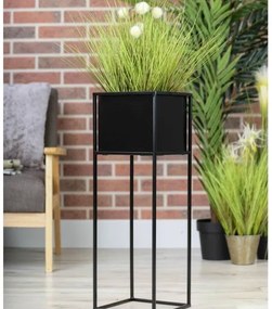 Stojan na kvety 70x24 cm čierna