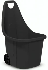 Vozík na záhradný odpad Blumax CADDY, 60 lit., čierny (50 x 60 x 84 cm)