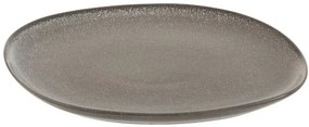 Šedo-hnedý jedálenský tanier Louise taupe - 26 * 25 * 1,5cm
