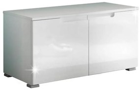 Tempo Kondela Botník biela extra vysoký lesk, SPACE