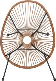 Záhradné kreslo oválne, výška 87 cm, odtiene béžovej a hnedej Springos - GF0084