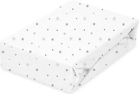 Babymatex Bavlnené prestieradlo do postieľky 60x120 cm - Hviezdy
