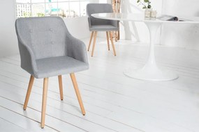 Štruktúra lakťovej opierky stoličky Scandinavia svetlo šedá