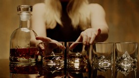 Sklenené poháriky na whisky K2 2 ks
