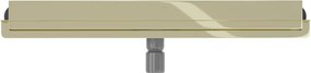 Mexen Flat Wall, sprchový žľab na stenu 2v1, 50 cm, zlatá lesklá, 1530050