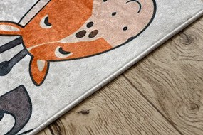 Detský koberec protišmykový BAMBINO 61570 krémový / zelený