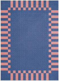 Ručne tkaný vlnený koberec's vysokým vlasom Tekla Frame