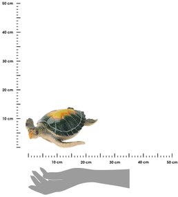 Záhradná figúrka z polistone Turtle2, 7x21 cm, viacfarebná
