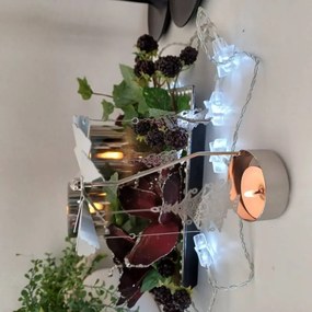 DECOLED Anjel zvoní, 8 x 13 cm, stromy, striebro