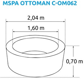 Marimex | Vírivý bazén MSPA Ottoman C-OM062 | 11400299