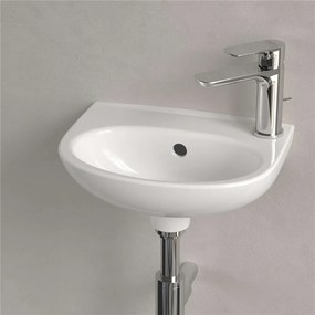 VILLEROY &amp; BOCH O.novo závesné umývadielko bez otvoru, s prepadom, 360 x 275 mm, biela alpská, s povrchom CeramicPlus, 434036R1