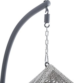 Závěsné houpací křeslo Houseland Imogen šedé L