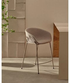 Béžová barová stolička (výška sedadla 65 cm) Yvette – Kave Home