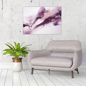 Obraz - Purple fluid art (70x50 cm)