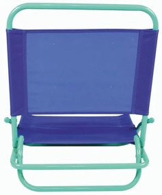 Plážové skladacie kreslo, PVC, modro-zelené
