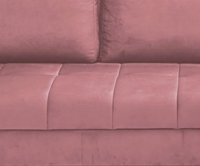 Rohová sedacia súprava Paris, staroružová látka, pravý roh