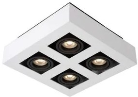 LUCIDE 09119/21/31 XIRAX stropné bodové stmievateľné svietidlo 4xGU10/5W LED biela