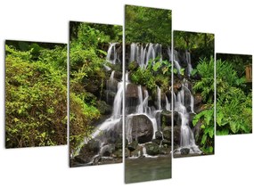 Obraz vodopádov v tropickom lese (150x105 cm)