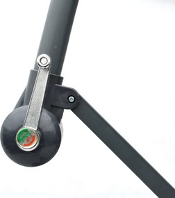 Rojaplast 3880 Štvorcový slnečník kovový - bordó 270 x 270 cm