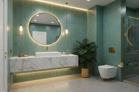 Rea Goya konglomerátové umývadlo, 70 x 46 cm, biela, REA-U8902