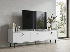 TV stolík PIENA 160 cm, biely