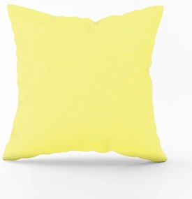Bavlnená obliečka na vankúš - žltá Veľkost obliečok: 70 x 90 cm, Zapínanie: Gombíky