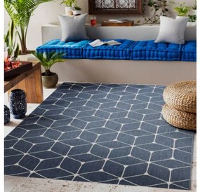 Koberec SIZAL FLAT 48721/591 Kocky 3D nebeský