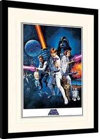 Rámovaný Obraz - Star Wars: A New Hope - One Sheet