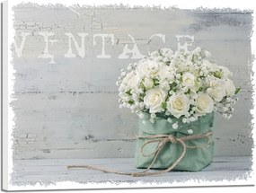 Obraz Styler Canvas Shabby Green Vintage, 32 × 42 cm