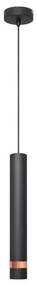 LED Luster na lanku TUBA 1xGU10/4,8W/230V čierna/medená