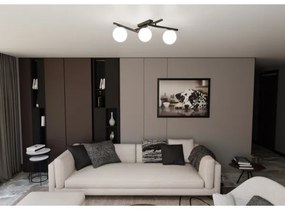 Stropné svietidlo SMART 3xE14/10W/230V čierna/biela
