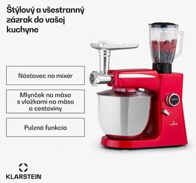 Klarstein Renata Rossa, kuchynský robot 3 v 1, 2000 W/2,7 PS, 10 l, nehrdzavejúca oceľ, bez BPA