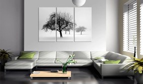 Artgeist Obraz - Trees submerged in white Veľkosť: 120x80, Verzia: Premium Print