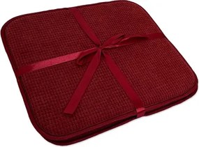 Set podsedákov na stoličky (2 ks) Life 38x38 cm, bordová%