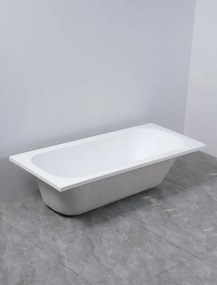 Erga Pureline-O, vaňa 1800x800x400 mm bez nožičiek, biela lesklá, ERG-V07-PURELINE-O-180x080-WH