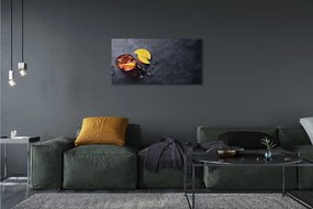 Obraz canvas Ľadový čaj citrón 125x50 cm