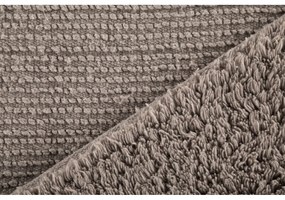 Hnedá bavlnená kúpeľňová predložka Tiseco Home Studio Luca, 60 x 100 cm